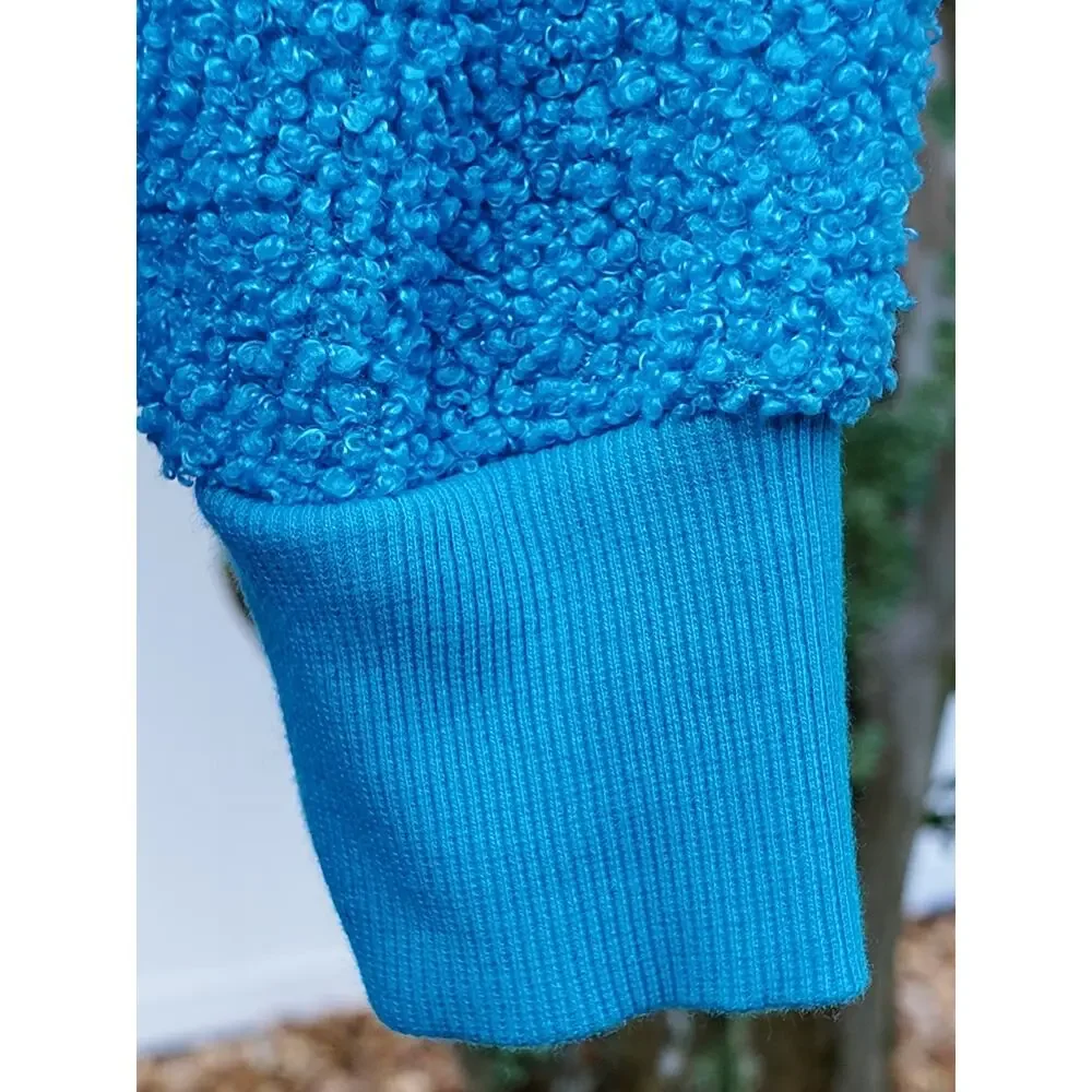 Cookie Monster Sherpa Hooded Dress Womens M Sesame Street Spirit Halloween